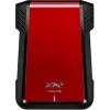 Caixa para HDD/SSD ADATA EX500 preta, vermelha 2,5 polegadas