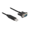 Adaptador USB 2.0 para série RS-232 DeLOCK 50 cm FTDI preto