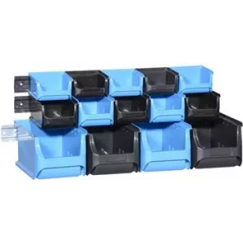 Conjunto de caixas de armazenamento allit ProfiPlus 1+2+3/17 azul/preto, resistente à temperatura