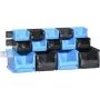 Conjunto de caixas de armazenamento allit ProfiPlus 1+2+3/17 azul/preto, resistente à temperatura