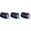 DEFENDER Enjoy S200 65200 coluna Bluetooth portátil, TWS, 5 W, luz LED, FM, microSD, bateria de 10 h, preta
