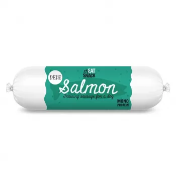PAKA ZWIERZAKA Pepe Sausage Salmon - guloseima para cães - 200g