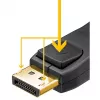 Cabo DisplayPort Goobay 74779 3 m preto G-Sync FreeSync