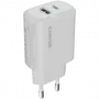 Carregador CANYON OnCharge 250 25W 1xPD 1xQC EU branco