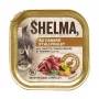 Alimento húmido para gatos SHELMA patê de pato e frango 100 g, alimento completo para gatos adultos, 80 % de humidade, 11 % de proteína