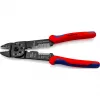 Knipex 97 21 215 alicate de cravar cabos ferramenta de cravar preto, azul, vermelho