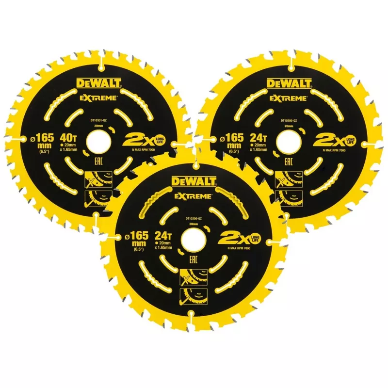 Lâmina de serra circular DeWALT DT10397-QZ 3 unid.