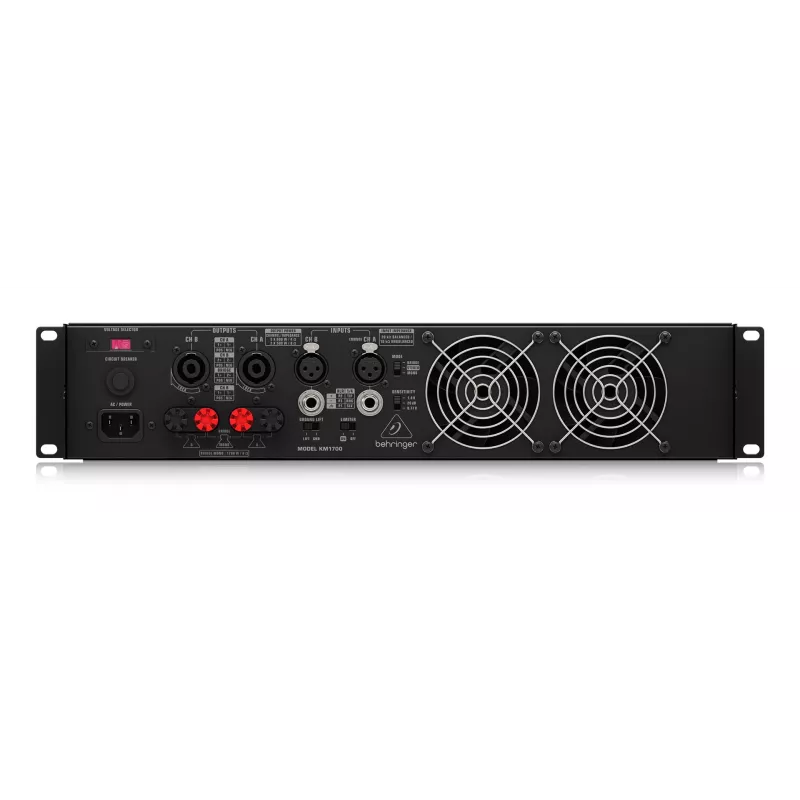 Amplificador de áudio Behringer KM1700 atuação/palco preto