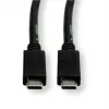 Cabo ROLINE USB3.2Gen2 PD 20V5A Type-C-C ST/ST 0,5 m - Cabo - Digital/Dados - 0,5 m (11.99.9057)