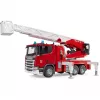 Veículo de bombeiros BRUDER Scania Super 560R vermelho branco plástico 3+