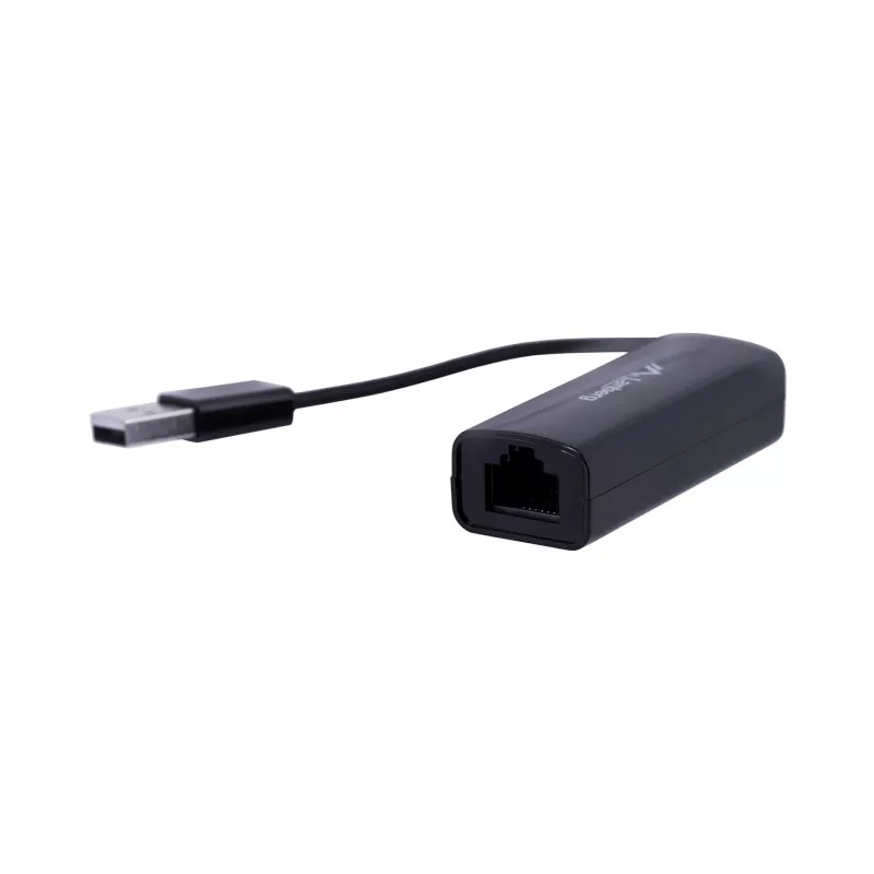 Adaptador de rede Lanberg NC-0100-01 USB 2.0 para RJ45 100 Mbit, cabo de 0,15 m