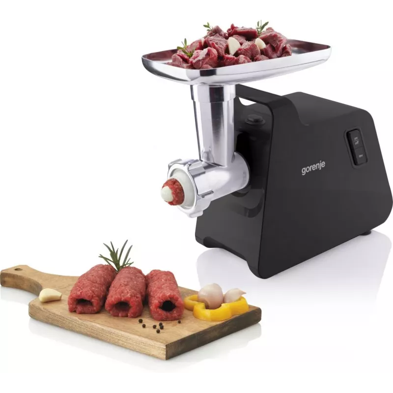 Picadora de carne Gorenje | MG2001SB | preto/aço inoxidável | 2000 W | Número de velocidades 1 | Capacidade (kg/min) 2,6