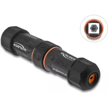 Conector fêmea F para conector fêmea F à prova de água DELOCK 90708