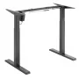 Secretária elétrica de altura ajustável Ergo Office, Cinzento, Altura máx. 123 cm, 80 kg - sem tampo, para trabalho de pé e sentado, ER-433