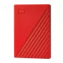 WD My Passport WDBYVG0020BRD - Disco rígido - encriptado - 2TB - externo (portátil) - USB3.0 - AES de 256 bits - vermelho (WDBYVG0020BRD-WESN)