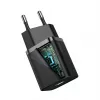 Carregador Baseus CCSUP-B01 para dispositivos móveis preto exterior