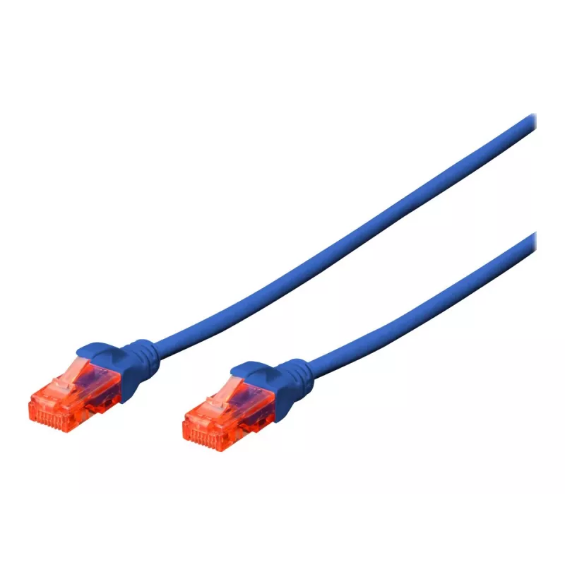 Cabo de rede Digitus CAT 6 U/UTP RJ-45 Cat6 0,25 m azul
