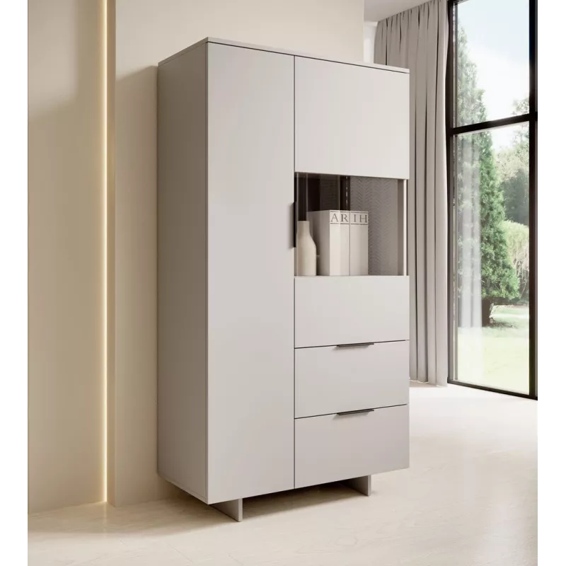 Armário de arrumação cama meble ALMA 90x41,5x170 cm caxemira — autónomo, para colocar na parede