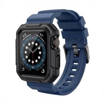 Pulseira GUAN Premium Pro para Apple Watch 40 mm 41 mm 38 mm 42 mm azul preto - Pulseira de substituição