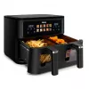 Fritadeira de ar quente Tristar FR-9075 dupla 9 L, 2500 W, controlo tátil, LCD, preto, 60 °C mín.
