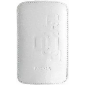 Bolsa de transporte Nokia CP-342 branca (02707D5) fabricada em pele e pele sintética na cor branca. Produto original NOKIA — MPN: 02707D5 · EAN: