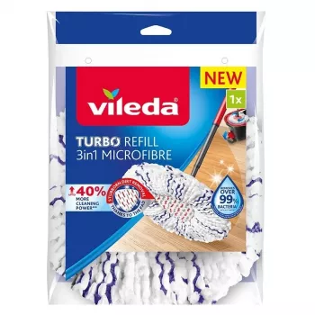 Vileda TURBO 3em1 pano de microfibra para esfregona giratória, 1 unid.