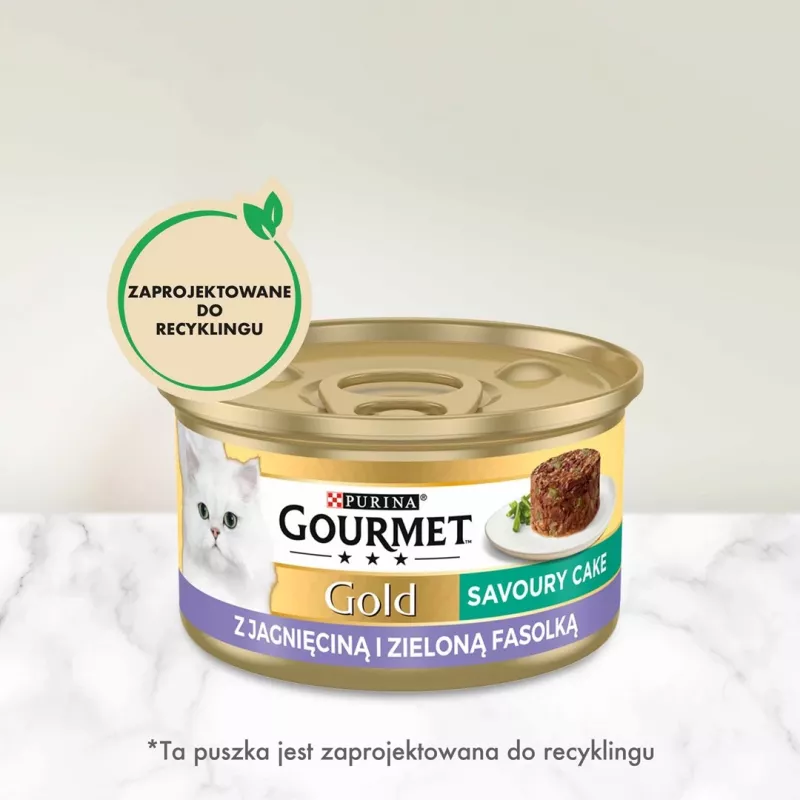 GOURMET GOLD - patê saboroso com borrego e feijão verde 85 g