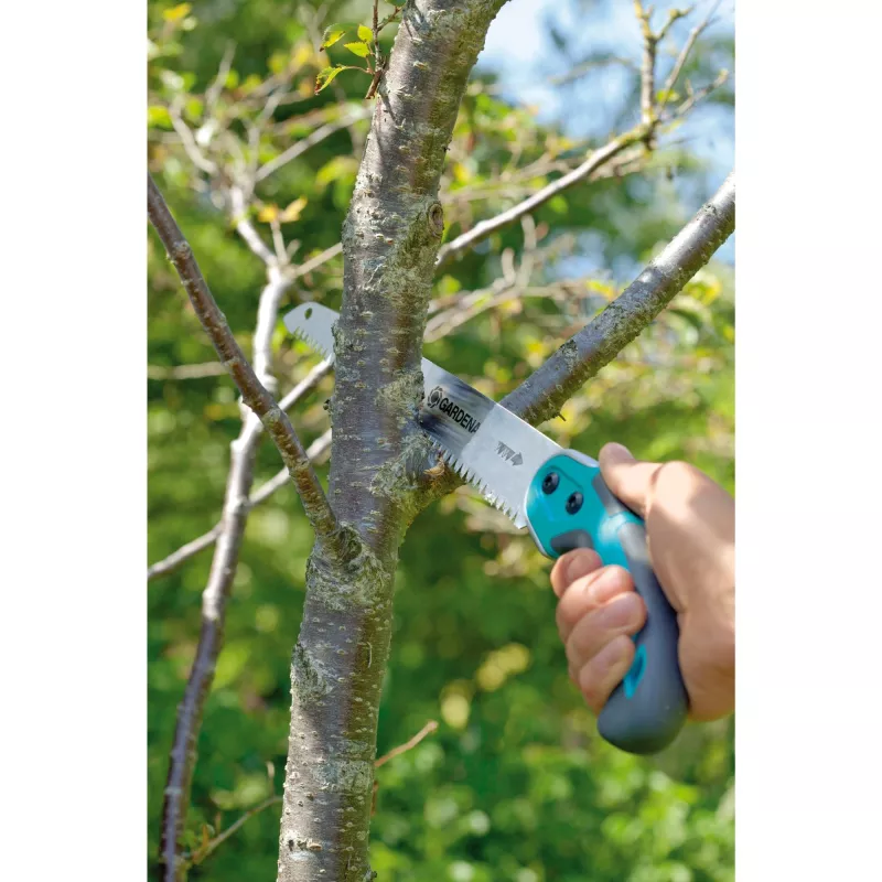 Serra de jardim 300P, serra de poda turquesa, Softgrip