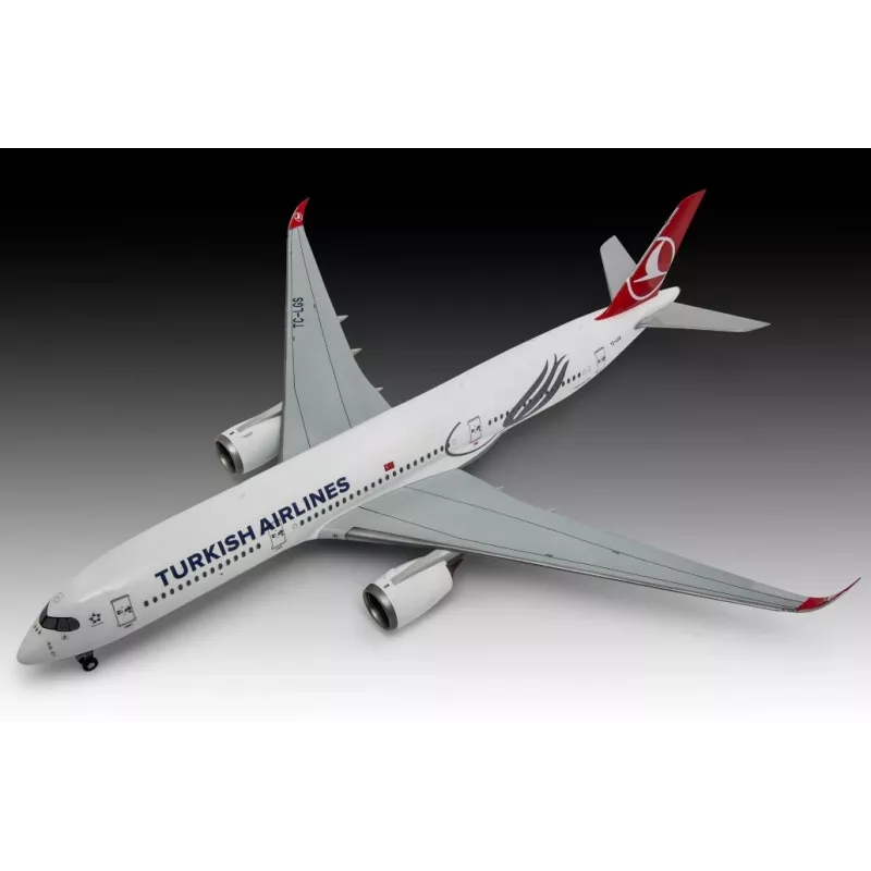 Avião de modelo em plástico REVELL Airbus A350-900 Turkish Airlines Escala 1/144