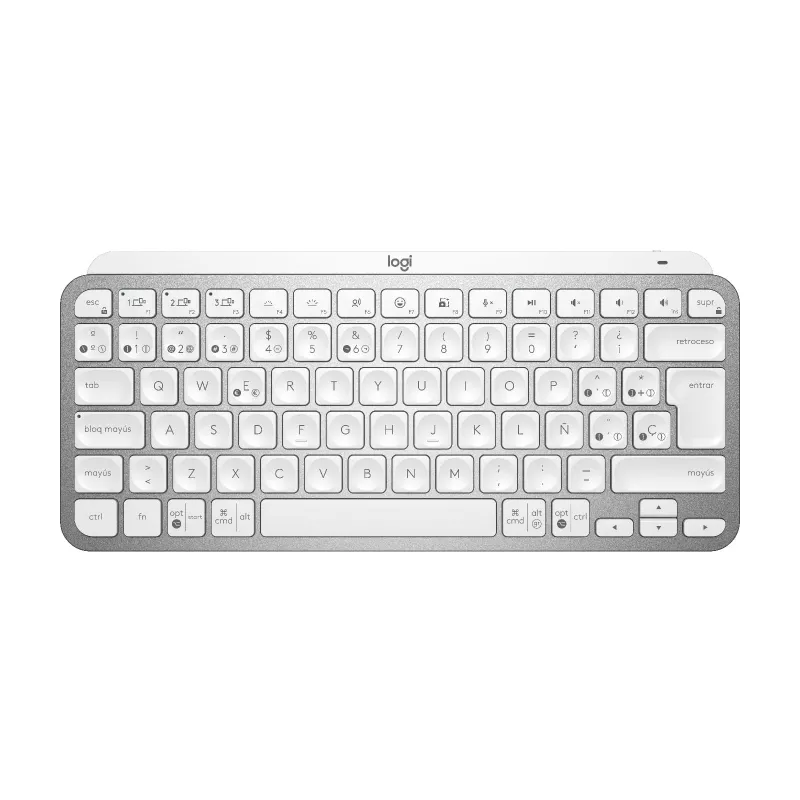 Mxkeys Mini Wrls Illuminated KB Pale Cinzento - Esp - Mediter