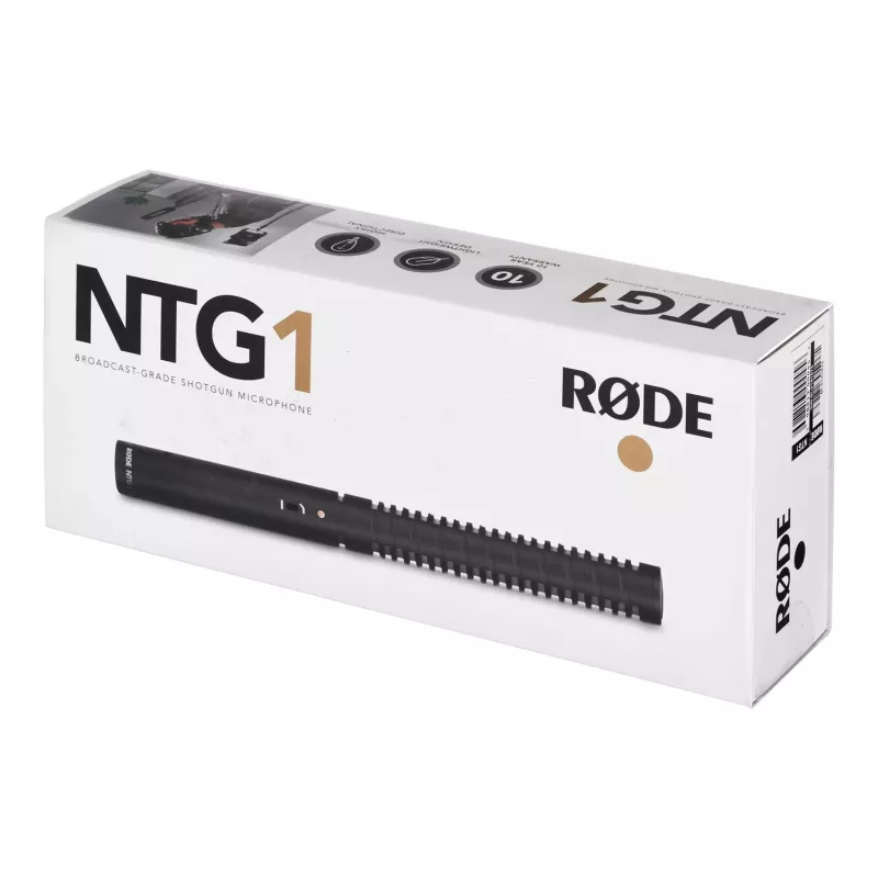 Microfone RØDE NTG1 preto microfone digital para câmara de vídeo