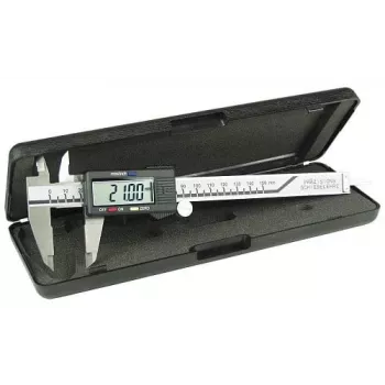 Régua metal plástico preto prateado InLine 43002