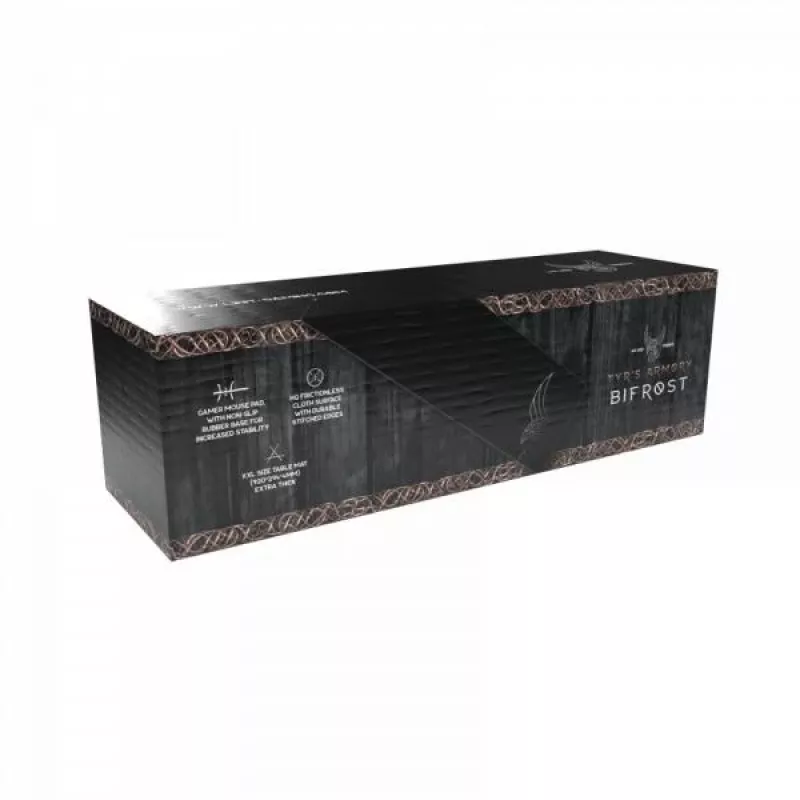 Tapete de rato gaming L33T Gaming 160404 Bifrost XXL, superfície rápida. 920 x 294 x 4 mm, Preto