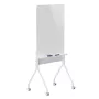 Quadro branco Ergo Office ER-305 — quadro branco magnético autónomo sobre rodas, aço, branco