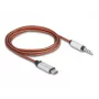 Cabo USB DeLOCK 81288 laranja prateado