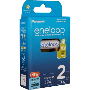 Baterias PANASONIC ENELOOP AA 2000 mAh 2 unid. (BK-3MCDE/2CP)