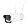 Reolink W430 - Câmara exterior 4K, Wi-Fi 6 de nova geração, zoom ótico 5x, deteção de pessoas/veículos/animais, visão noturna a cores