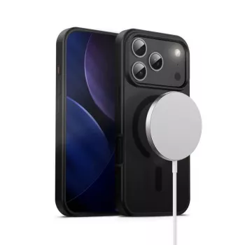 Capa para telemóvel Crong MagSafe para iPhone 17 Pro — Hybrid preto