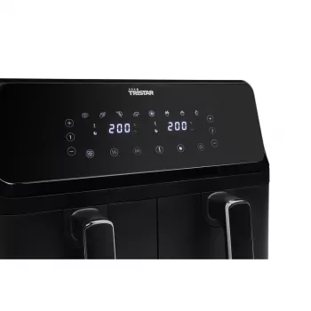 Fritadeira Tristar FR-9026 dupla 8 L autónoma 2700 W fritadeira de ar quente preta