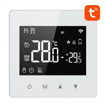 Termostato inteligente Avatto ZWT198 ZigBee TUYA – termostato ambiente com ligação ZigBee, modelo ZWT198