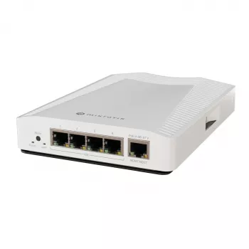 Switch de rede Mikrotik CRS304-4XG-IN 10G Ethernet Power over Ethernet branco