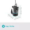 Bomba submersível GARDENA 09018-47 — motor de 550 W para remoção e desvio de água