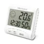 Higrómetro interior eletrónico Medisana HG 100 — termómetro digital, humidade do ar 20–90 %, temp. -10–50 °C, ecrã de mesa, pilha AAA
