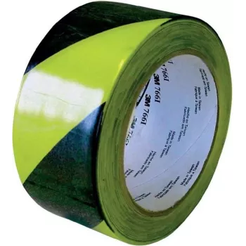 Fita de marcação PVC 3M 766i, 33 m × 50 mm, preto/amarelo