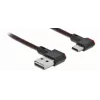 Cabo USB DeLOCK EASY-USB 2.0 ficha Type-A para ficha Type-C 0,5 m preto