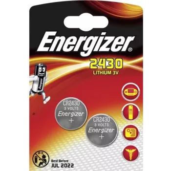 Energizer CR2430 - lítio - pilha botão - CR2430 - blister (637991)