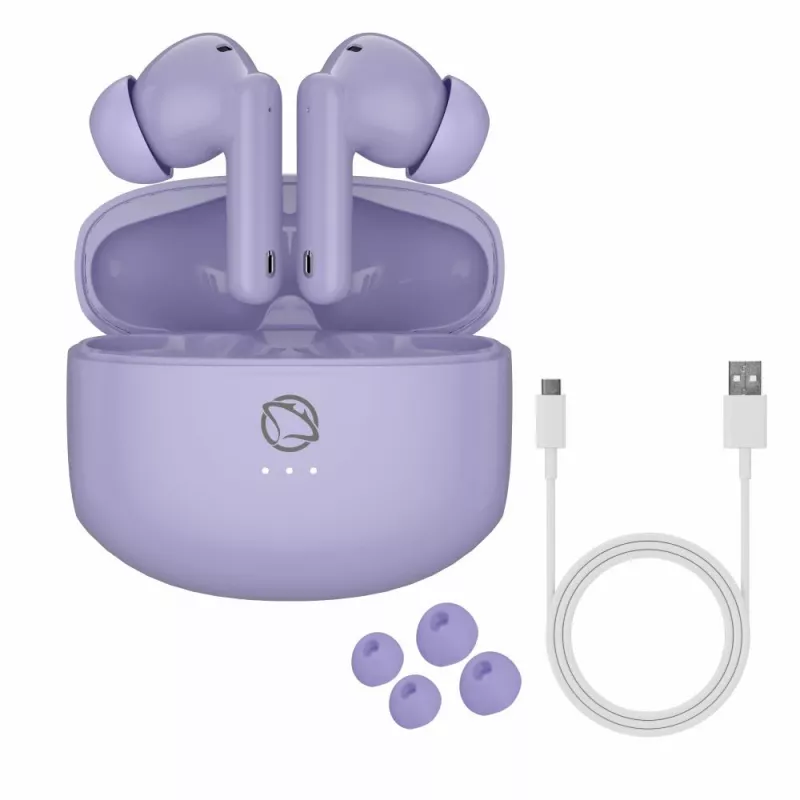 Auscultadores Manta MTWS008P Rytmo roxo