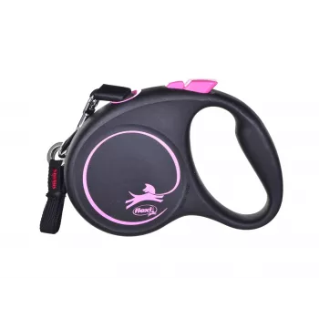Treia automática Flexi Black Design S 5 m para cão