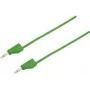 VOLTCRAFT Cabo de teste [ficha 4 mm - ficha 4 mm] 1,5 m verde MSB-300 (MSB-300-1.5-GR)