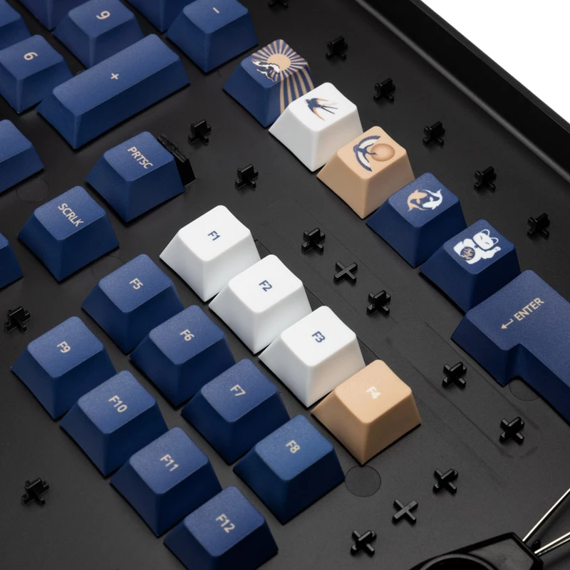 Conjunto de keycaps Traitors UKIYO-E, material PBT, layout UK (TRDUKI108UK)
